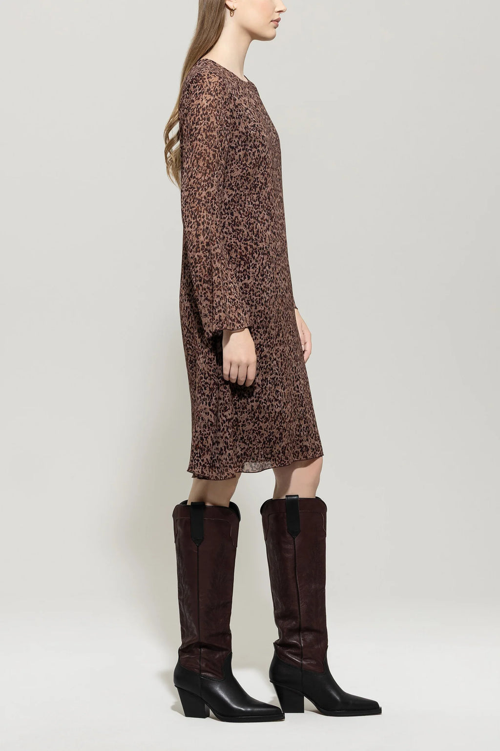 Рокля с Фин Животински Десен - Luisa Cerano