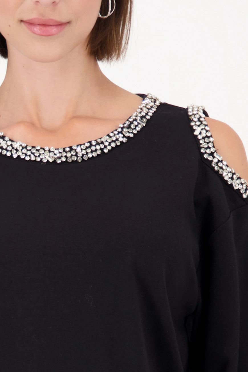 Суитшърт с Декоративно Рамо - Monari