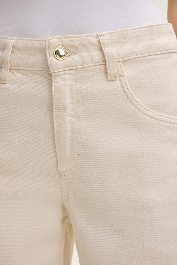 Петджобни паладжо дънки в кремав цвят - Windsor