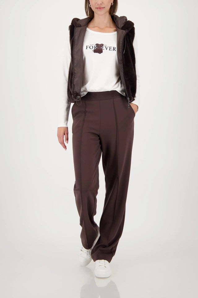 Панталон с лента с надпис - Monari