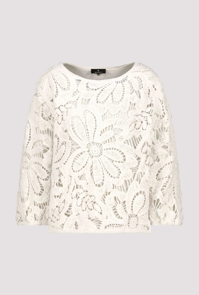 Плетен пуловер с корнелиенски мотив - Monari