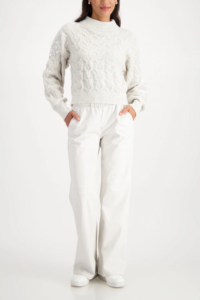 Пуловер с Плетка - Monari