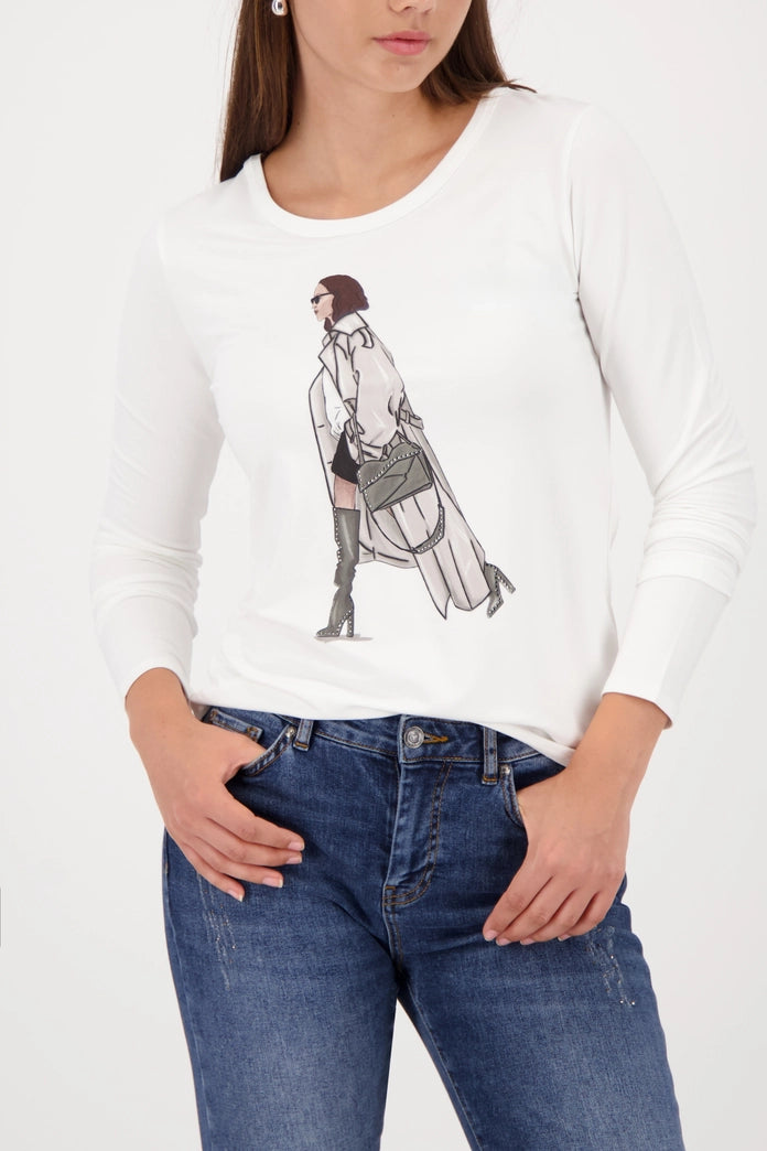 Блуза с Дълъг Ръкав и Принт - Monari