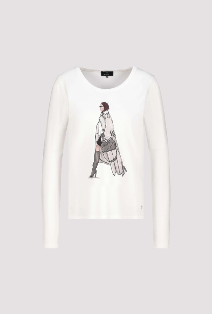 Блуза с Дълъг Ръкав и Принт - Monari