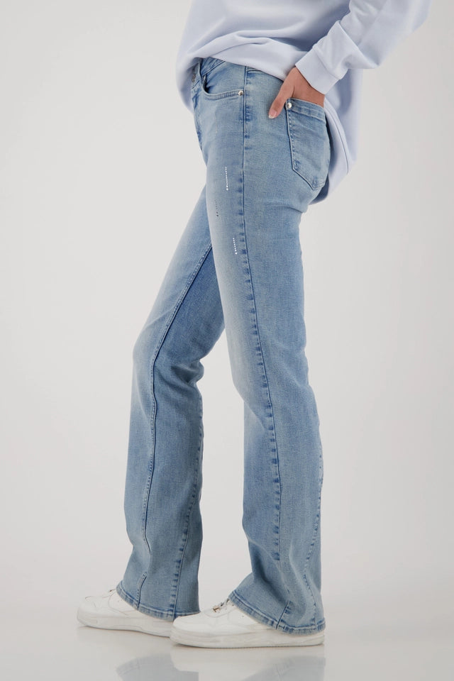 Дънки Тип BOOTCUT с Кристали - Monari