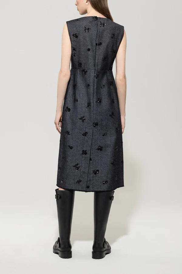 Рокля с детайлна пайетена бродерия - Luisa Cerano