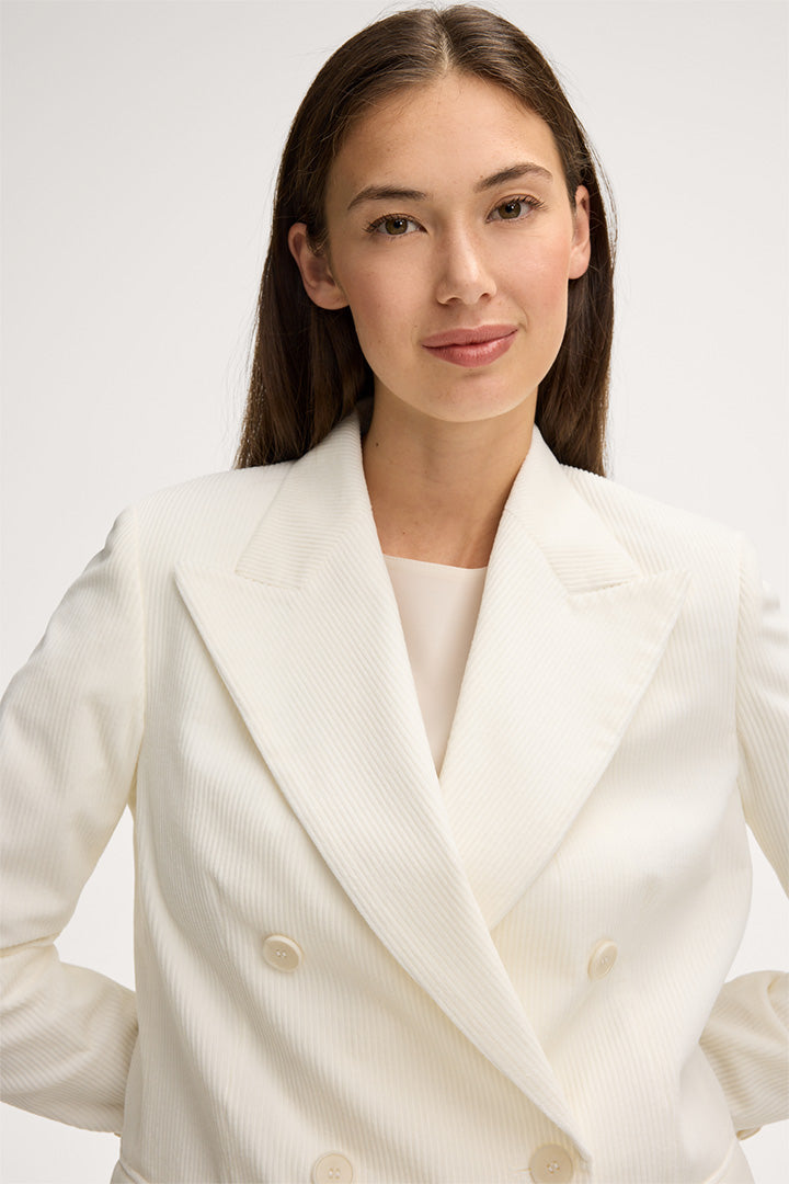 Сако от кадифе в цвят екрю - Windsor