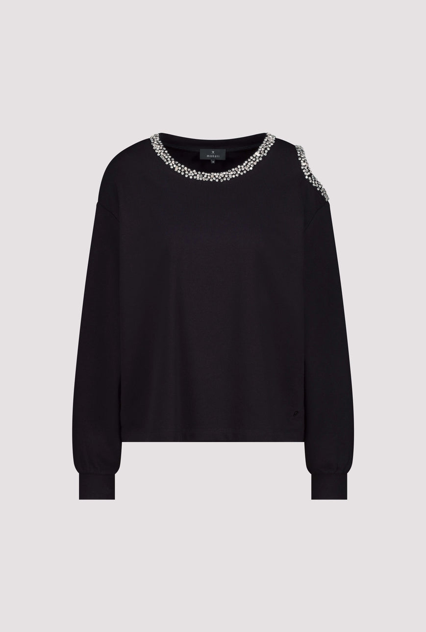 Суитшърт с Декоративно Рамо - Monari