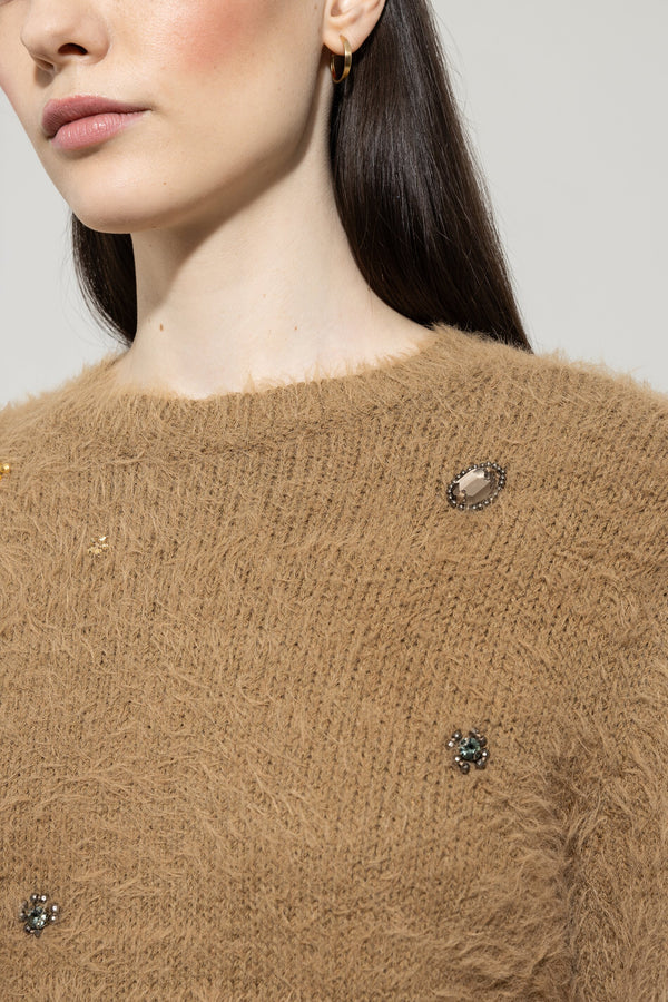 Пуловер с къс ръкав - Luisa Cerano