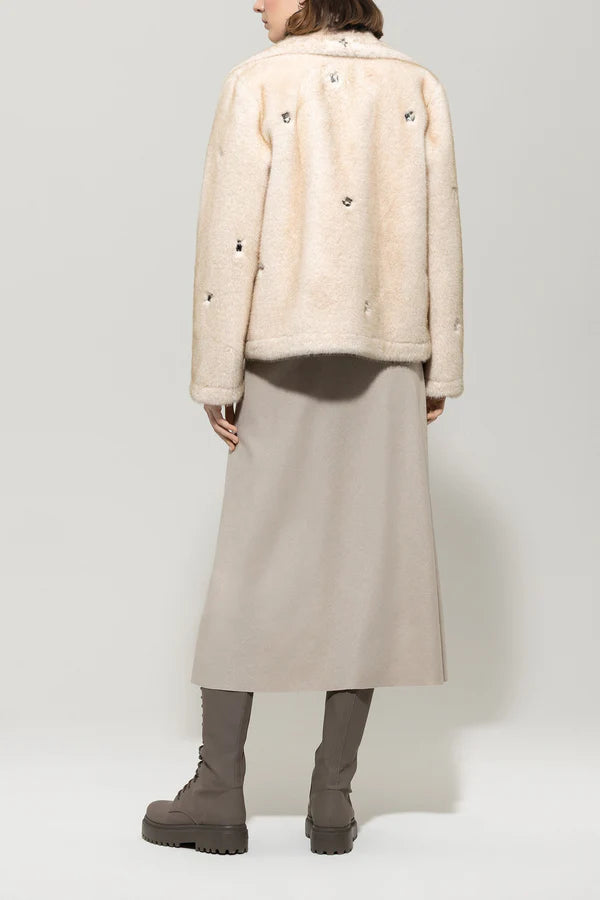 Яке с пухкав ефект (имитация на кожа) - Luisa Cerano