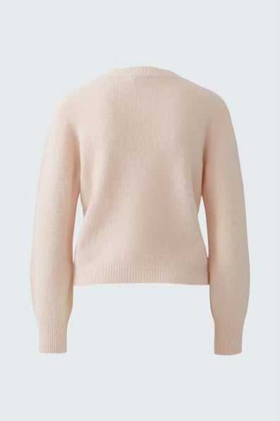 Пуловер с безшевна плетка - Oui