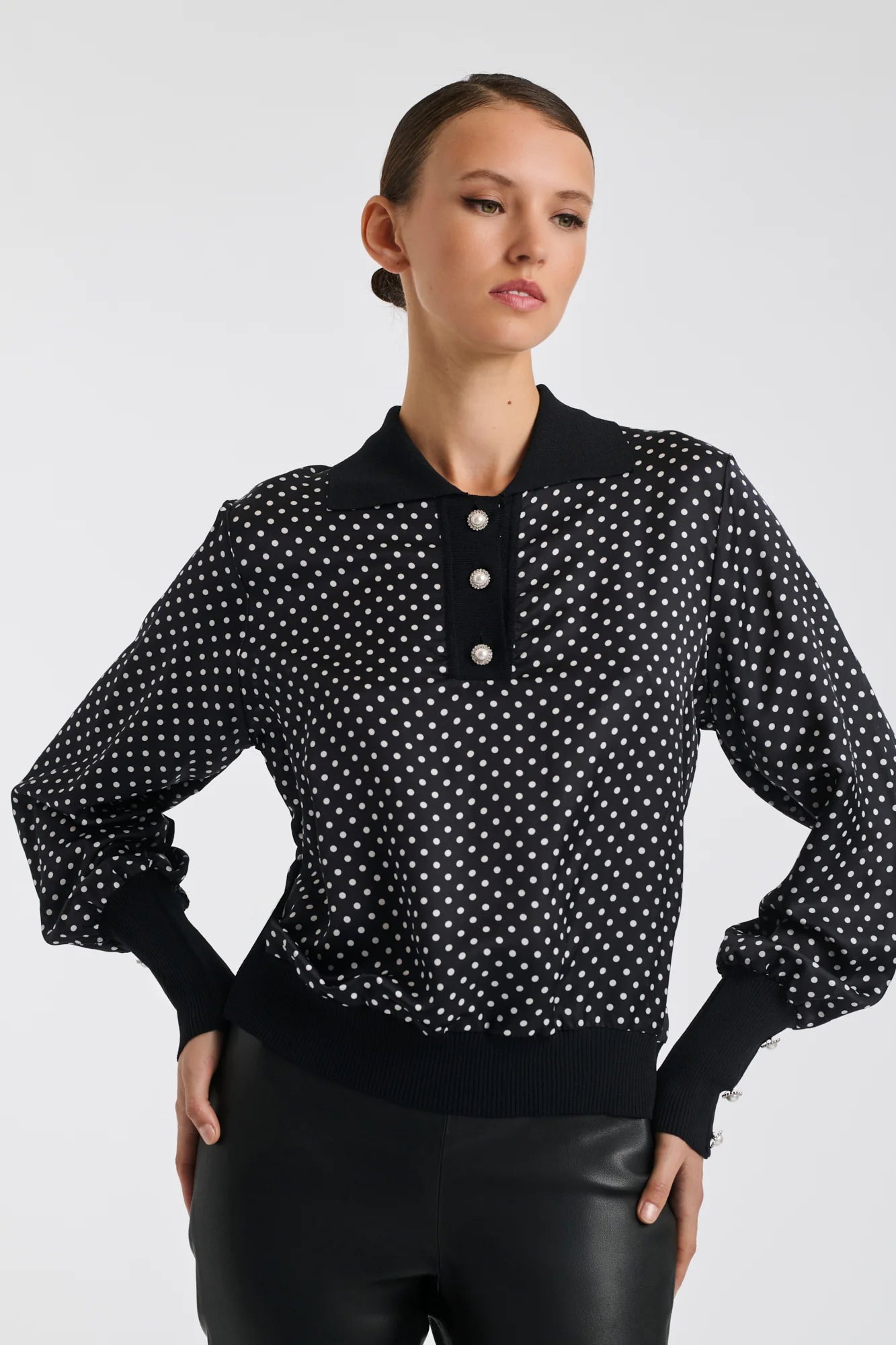 Риза - топ с поло яка - Weill