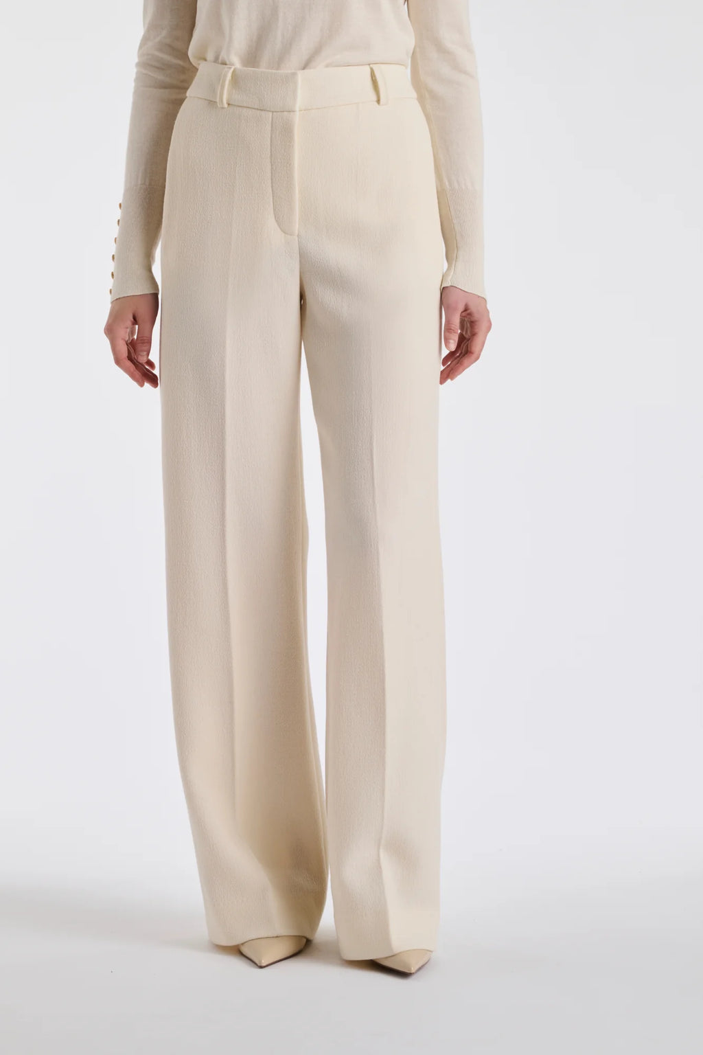 Елегантни панталони в екрю - Weill
