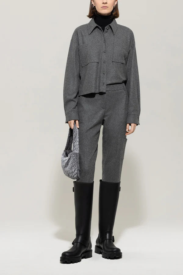 Фланелен конусовиден джогър панталон - Luisa Cerano