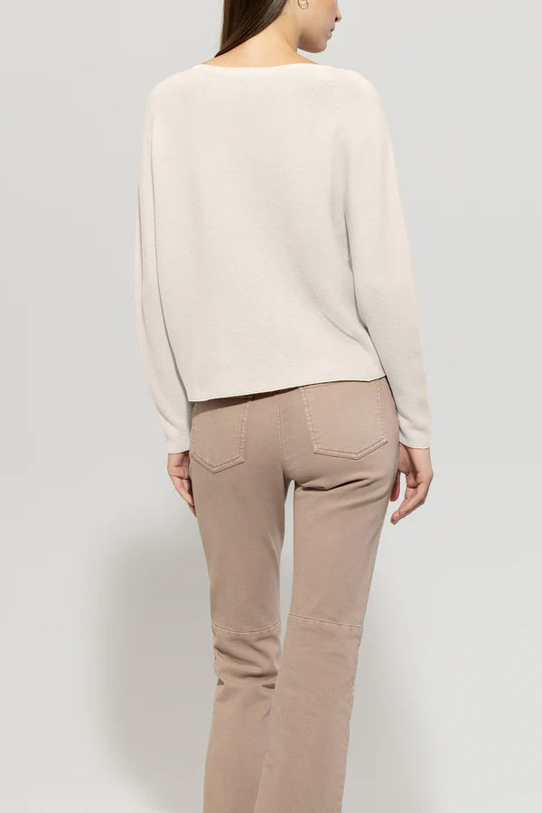 Пуловер с плетка в лява структура - Luisa Cerano