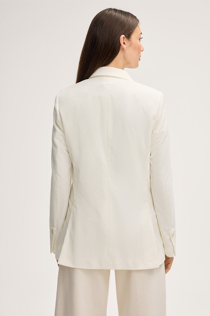 Сако от кадифе в цвят екрю - Windsor