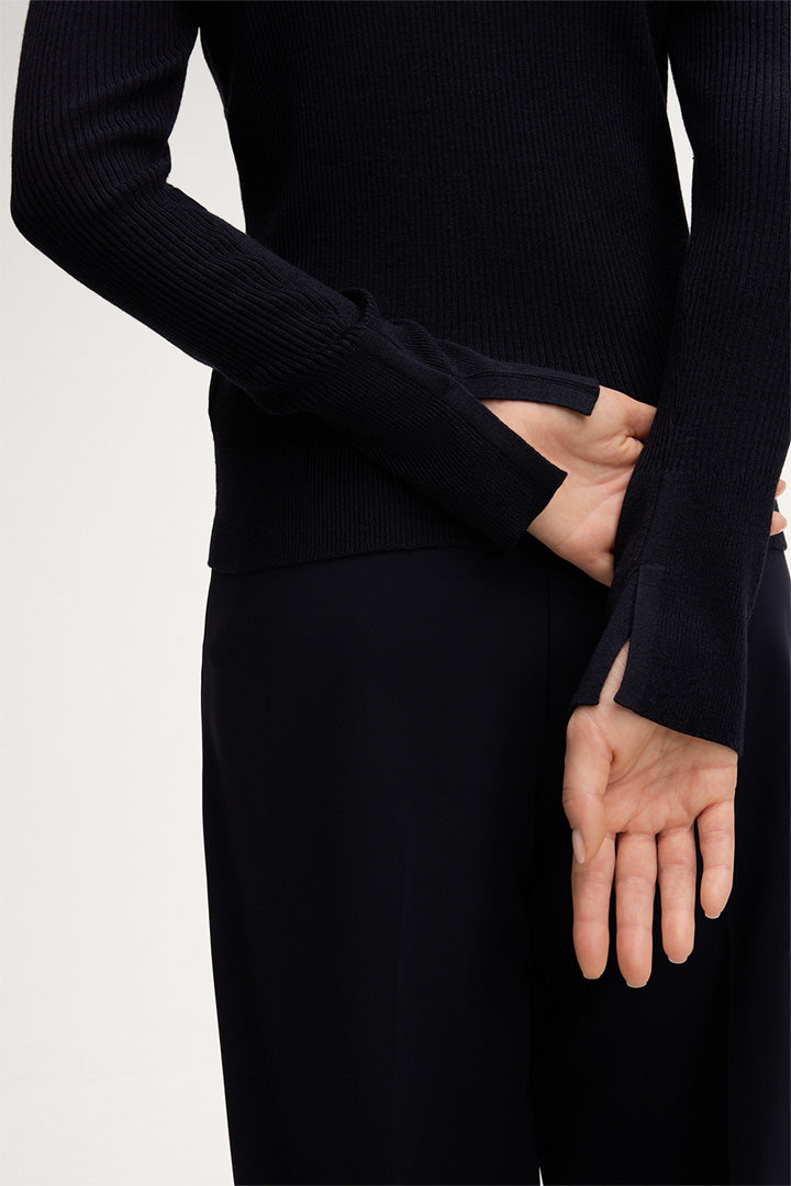 Пуловер с рипсена плетка - Windsor