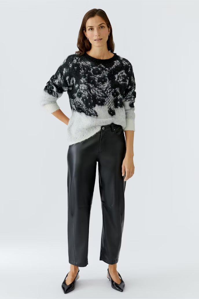 Пуловер с дантелен дизайн - Oui