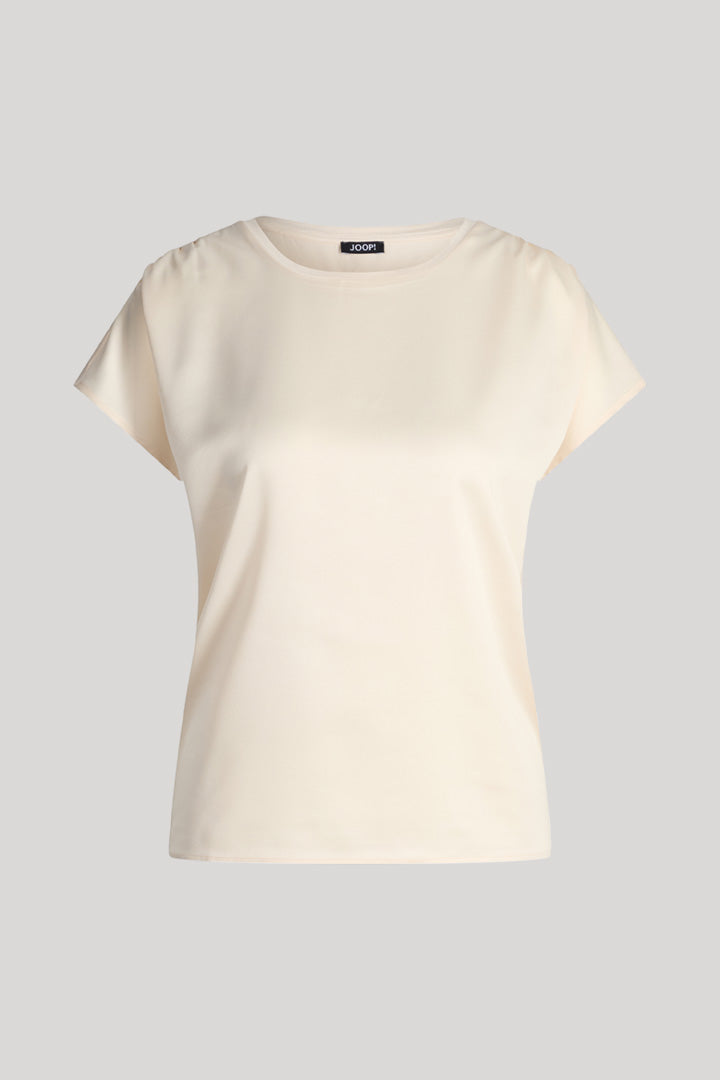 Т-шърт в цвят екрю - JOOP!