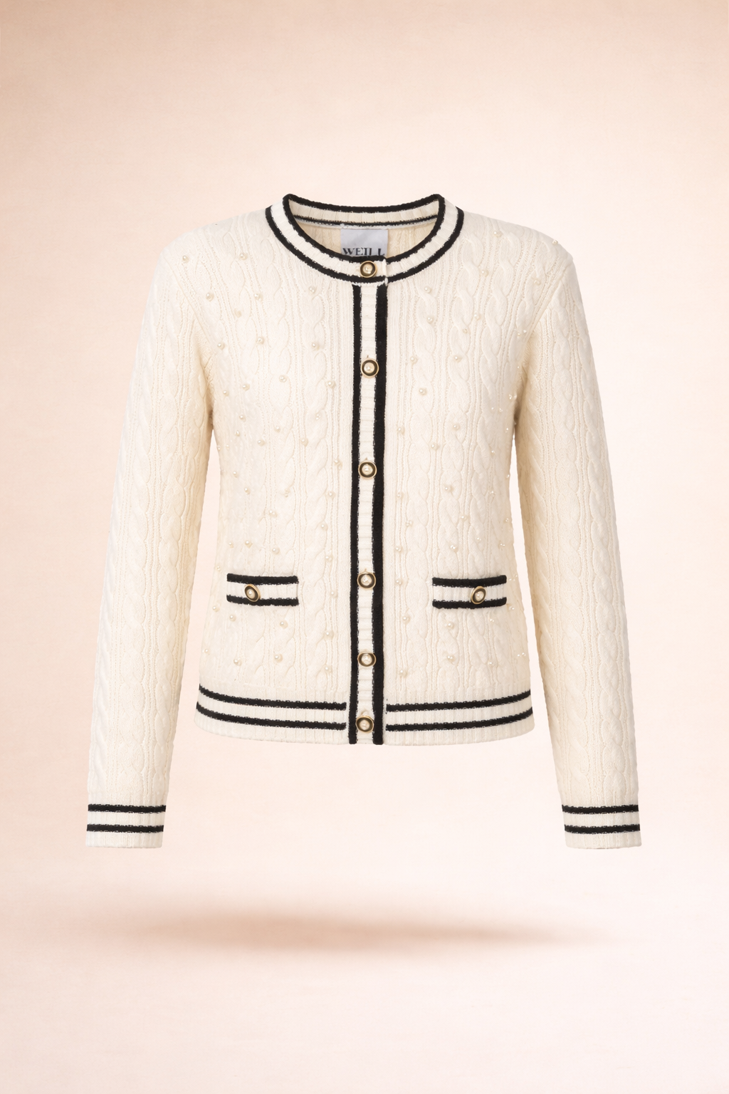 Жилетка с перлени копчета - Weill