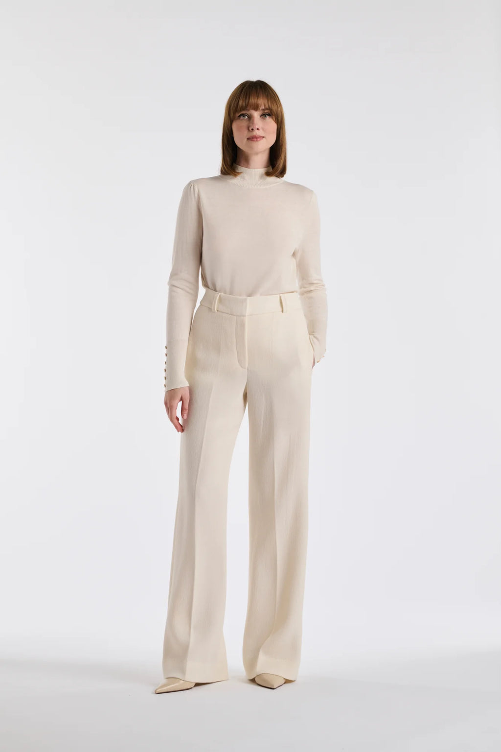 Елегантни панталони в екрю - Weill