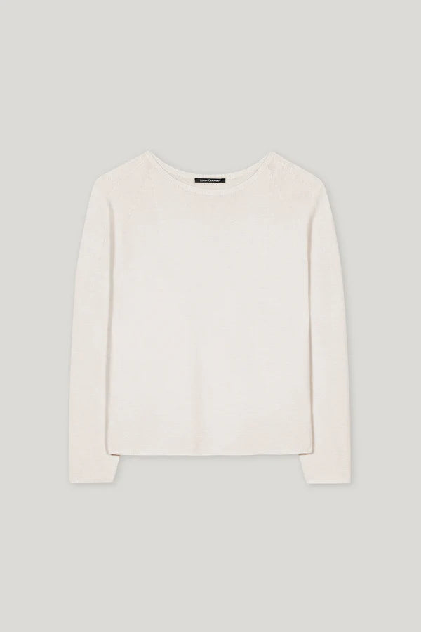 Пуловер с плетка в лява структура - Luisa Cerano