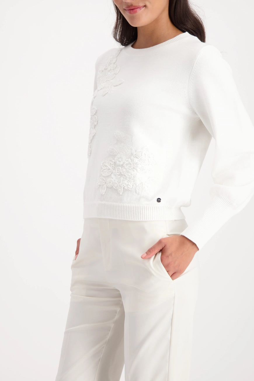 Пуловер с Декоративна Апликация - Monari