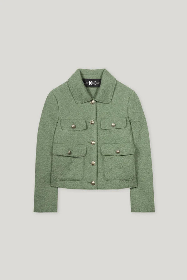 Вълнено сако в зелено - Luisa Cerano