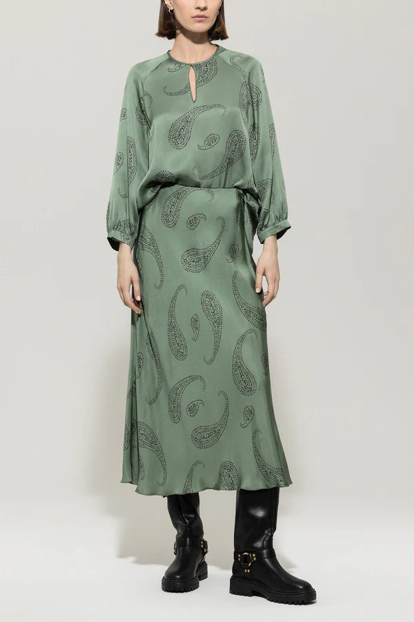 Блуза риза с пейсли принт - Luisa Cerano