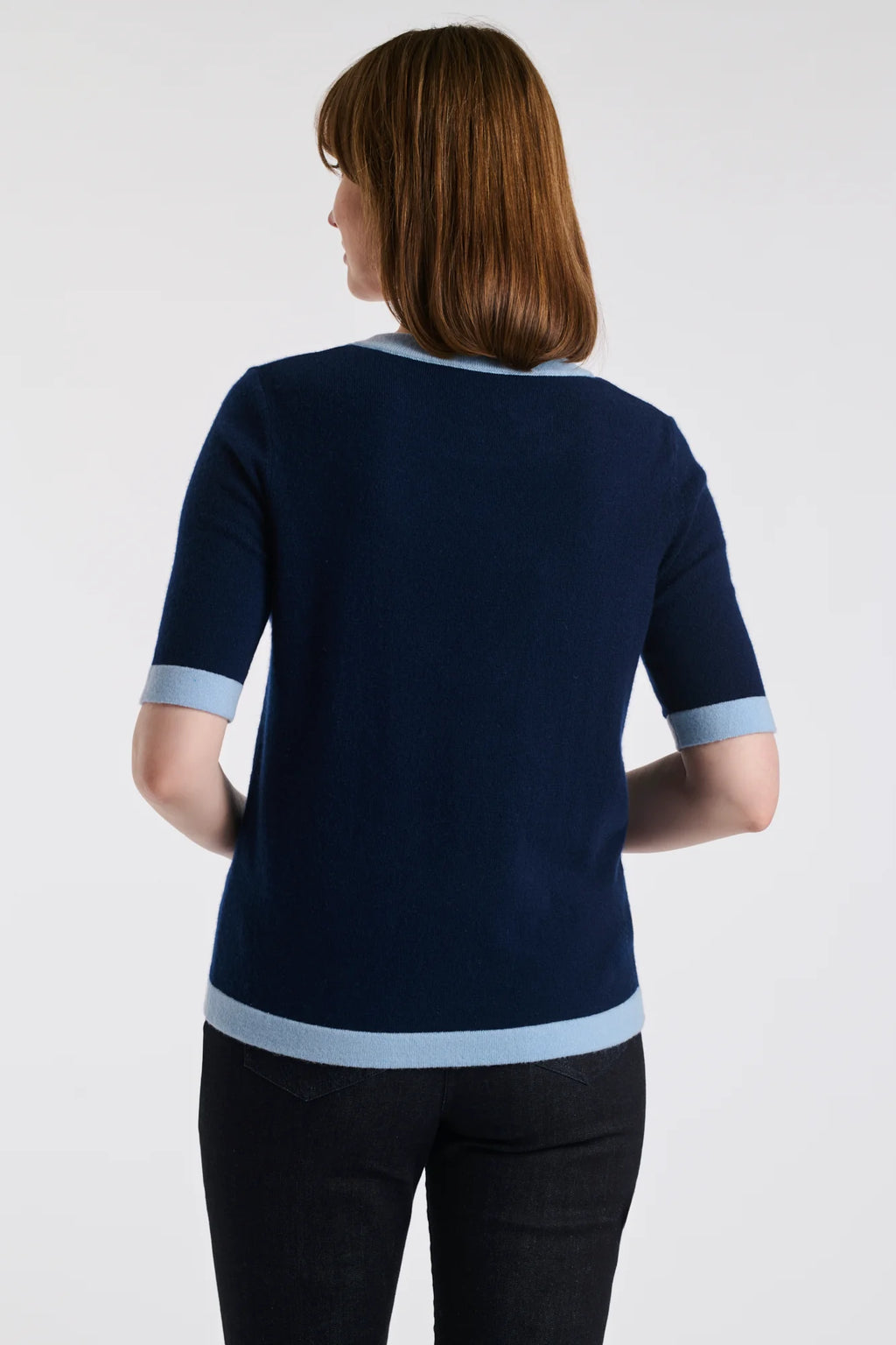 Елегантен двуцветен пуловер - Weill