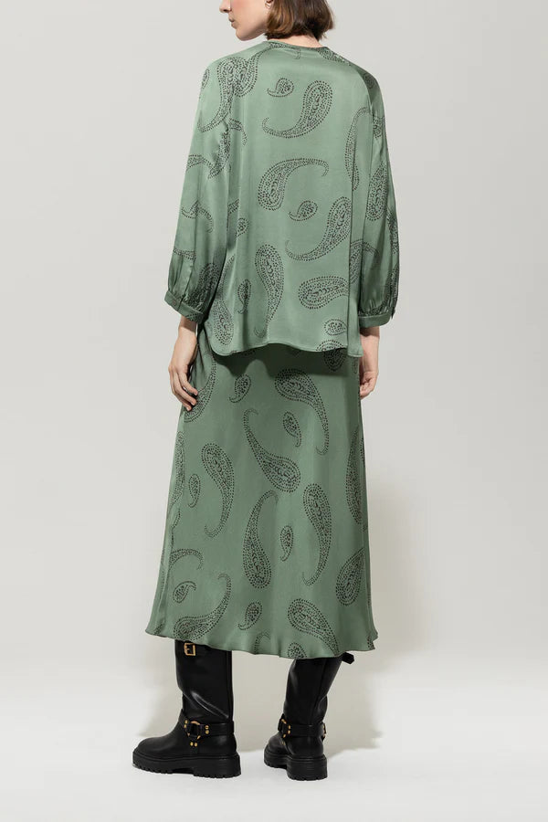 Блуза риза с пейсли принт - Luisa Cerano