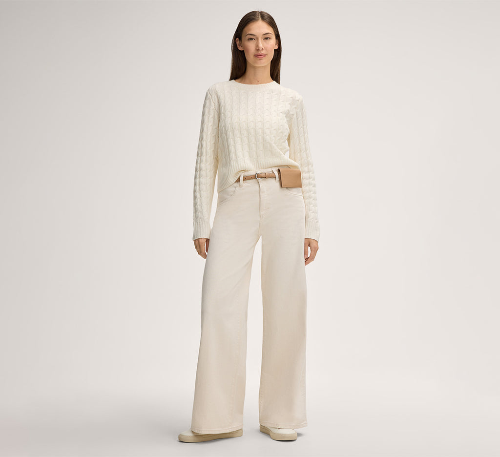 Петджобни паладжо дънки в кремав цвят - Windsor