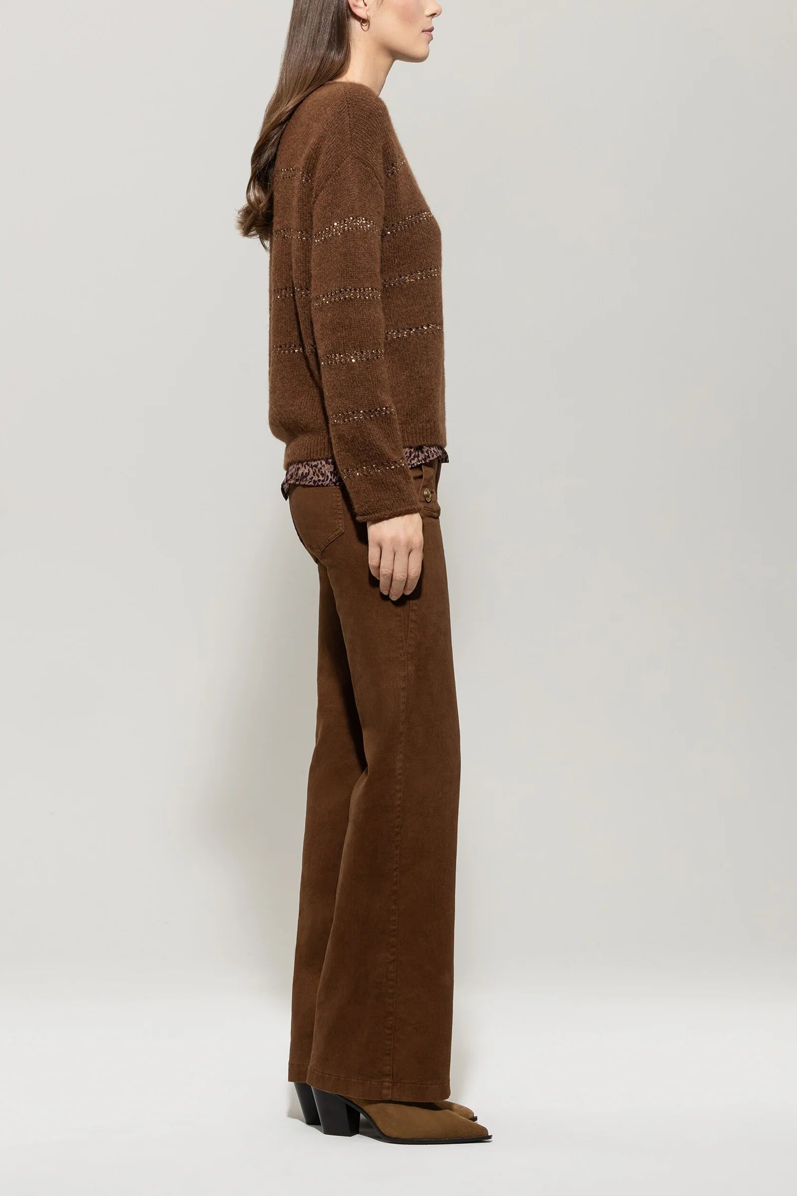 Разкроени Туил Дънки - Luisa Cerano