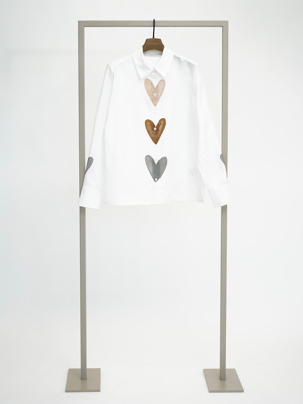 Копринена Риза с Принт на Сърца - Herzens