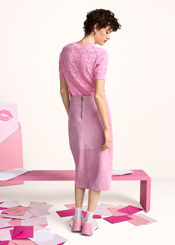 Пуловер със сърцевидни ажурни мотиви - Riani