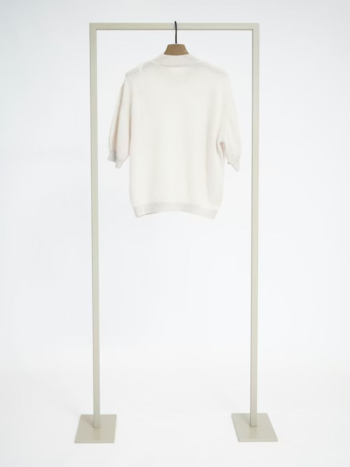 Кашмирен пуловер с къс ръкав - Herzens