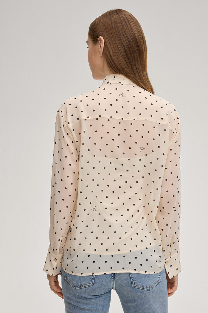Риза с елегантен дизайн на точки - JOOP!