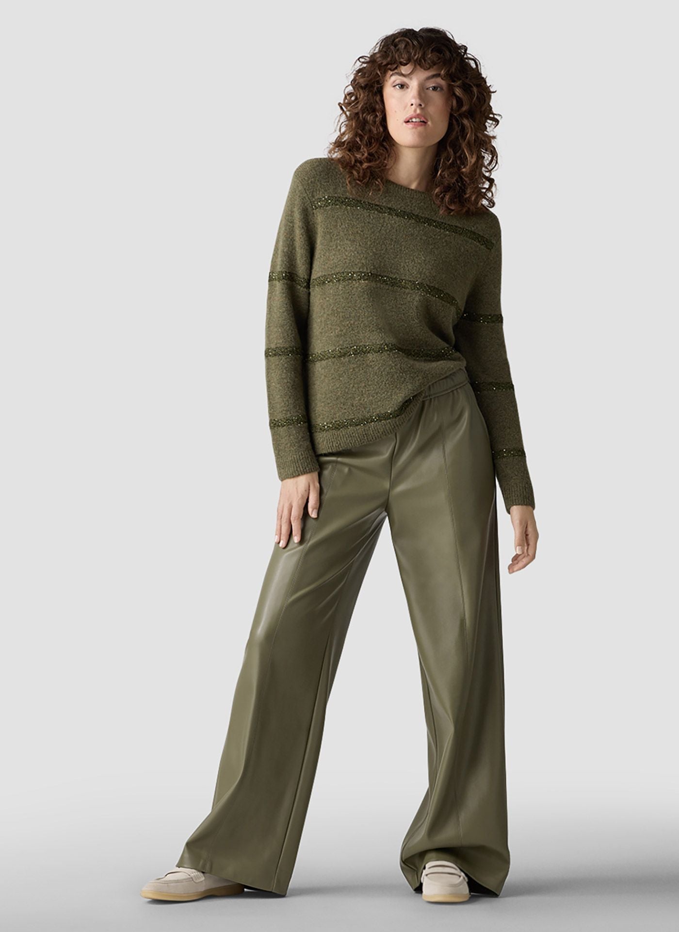 Вълнен Пуловер с Блестяща Прежда - Le Comte