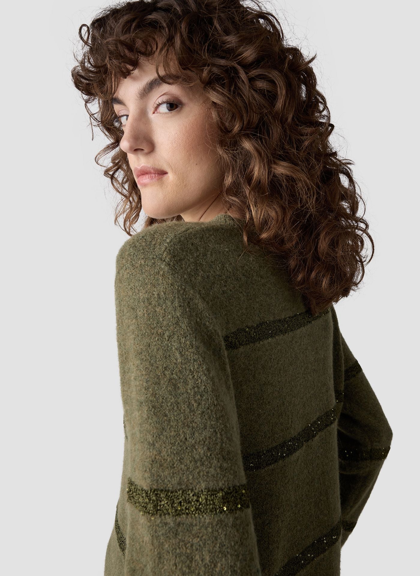 Вълнен Пуловер с Блестяща Прежда - Le Comte