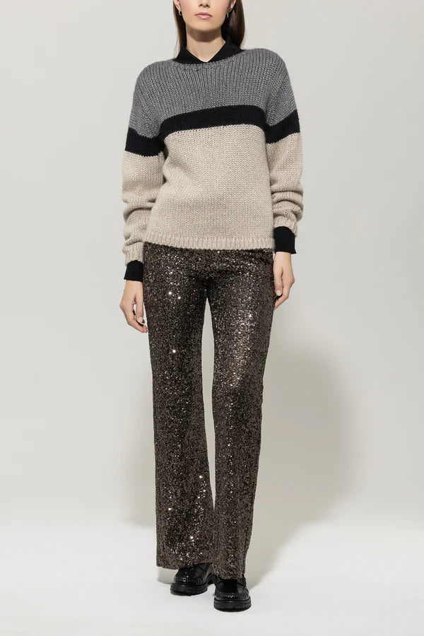 Пуловер с цветни блокове - Luisa Cerano