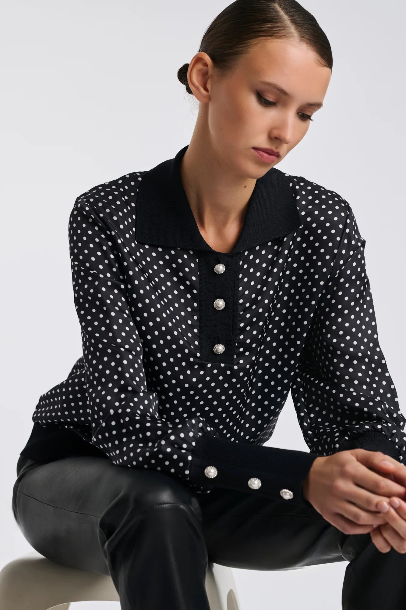 Риза - топ с поло яка - Weill