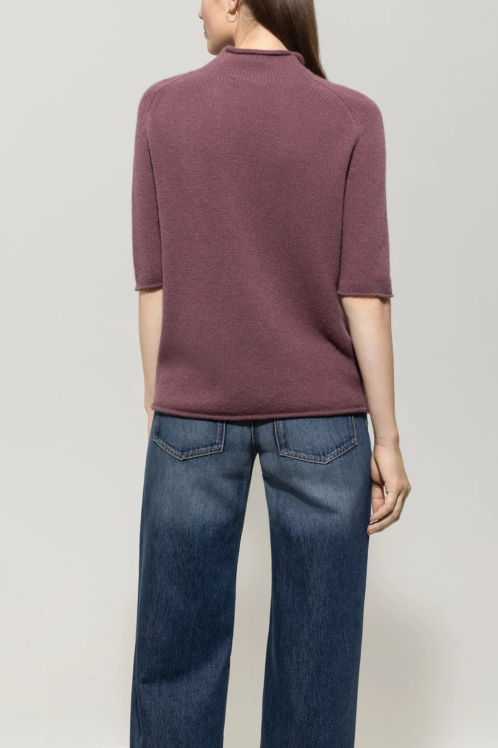 Пуловер с Къс Ръкав от Кашмирена Смес - Luisa Cerano