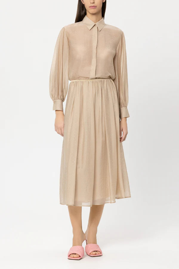 Дълга пола с фини блестящи камъни - Luisa Cerano