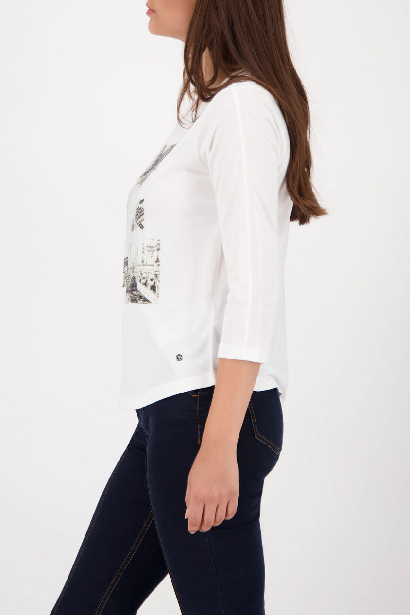 Блуза С Принт „Paris“ - Monari