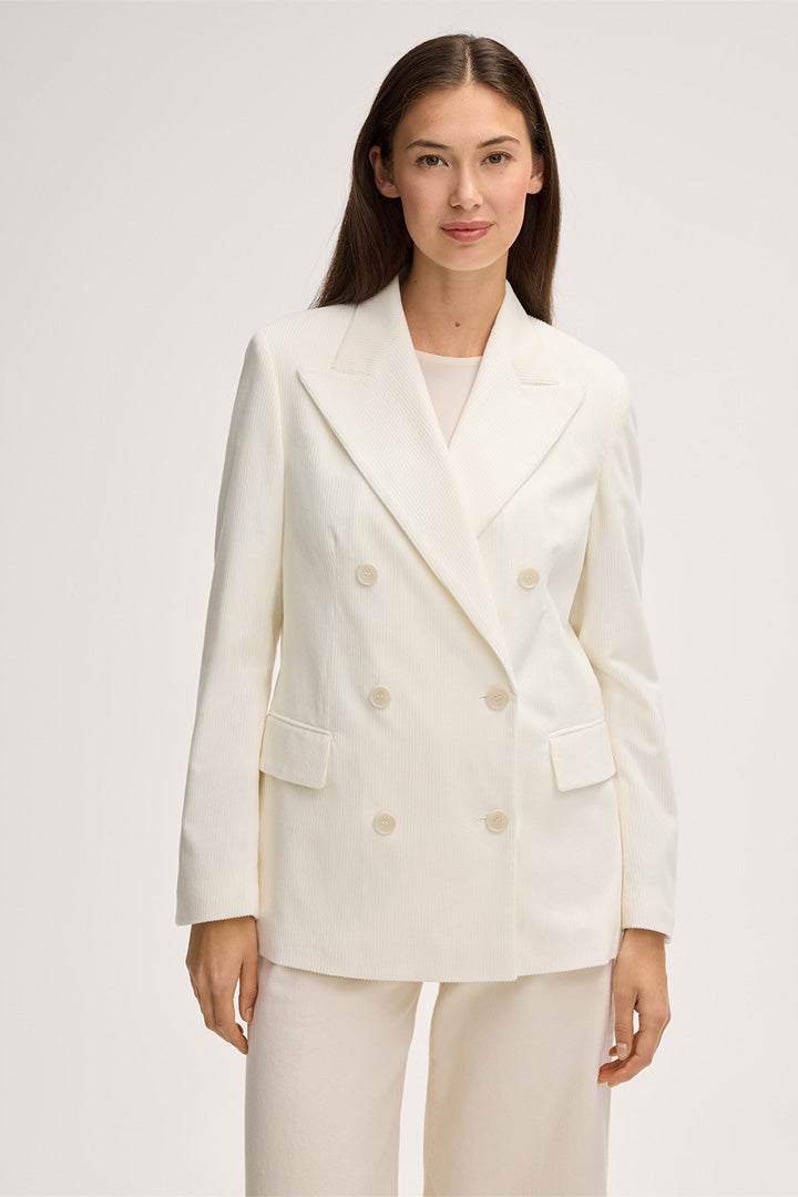 Сако от кадифе в цвят екрю - Windsor