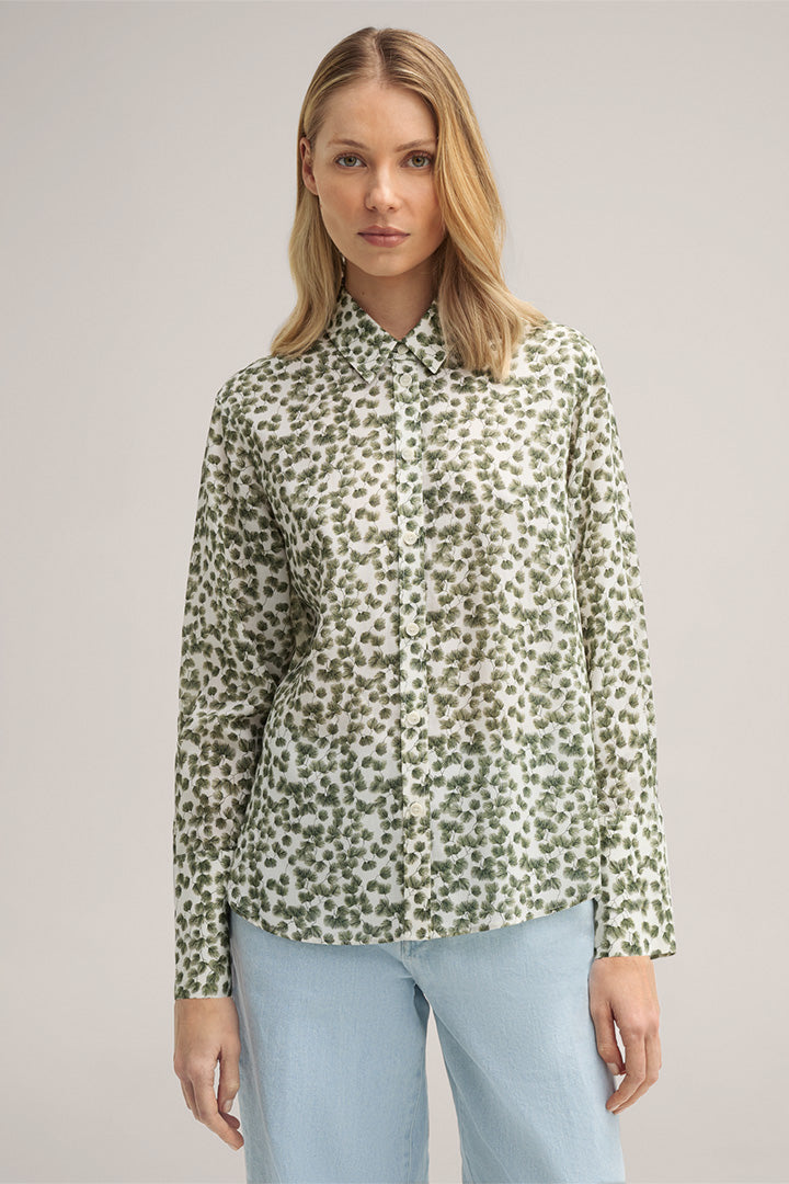 Риза с хармоничен принтов дизайн - Windsor