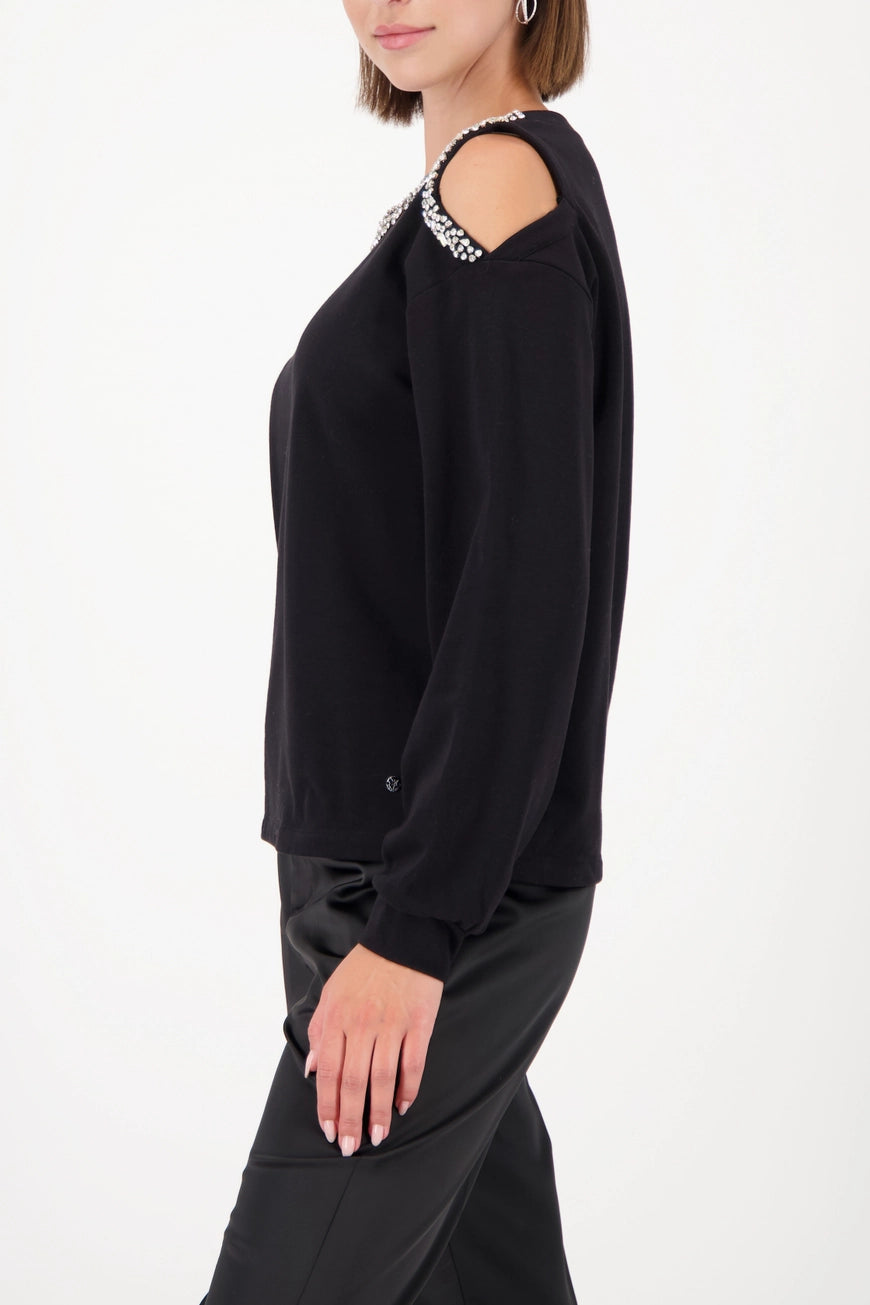 Суитшърт с Декоративно Рамо - Monari