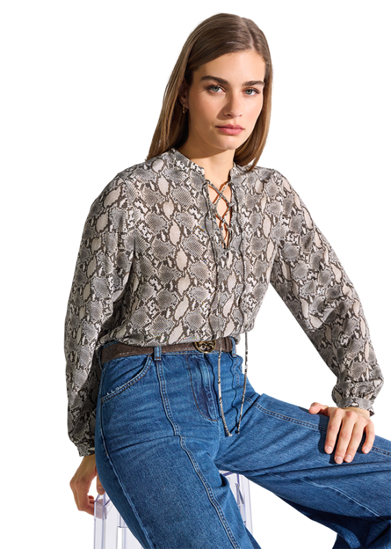 БЛУЗА С ВРЪЗКИ - Riani