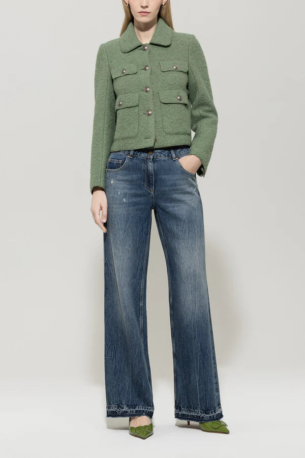 Вълнено сако в зелено - Luisa Cerano