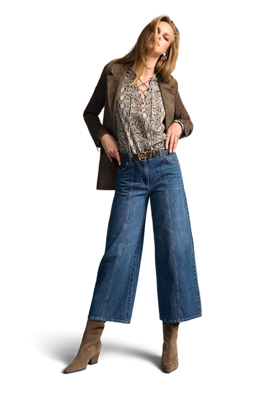 Блейзър от велурена кожа - Riani